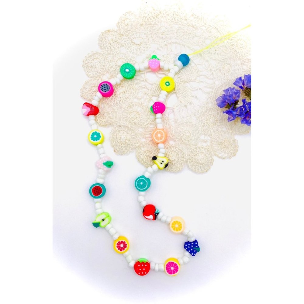Fruit bead phone charm/band